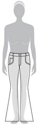 best jeans for inverted triangle body shape