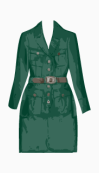 Burberry A line coat