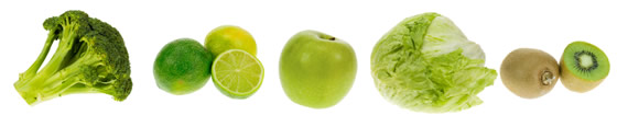 Green food examples