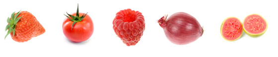 Red food examples