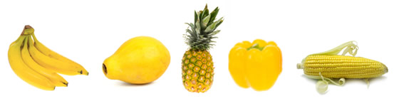 Yellow food examples
