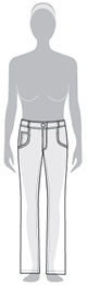 jeans inverted triangle