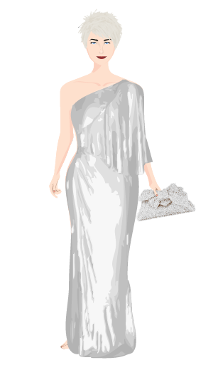 simple sober gown