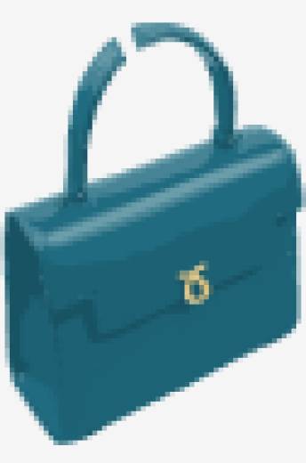 Blue-green Launer Handbag