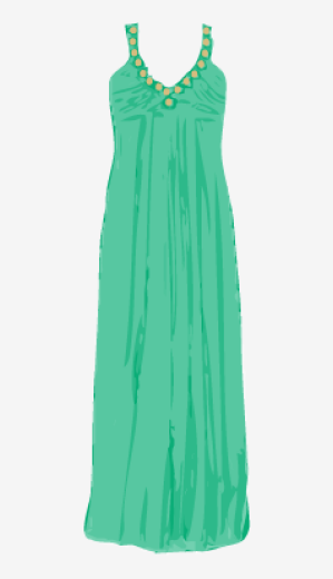 Sea-green Temperley London Empire Dress