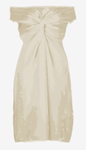 Natural-beige Coast Empire Dress