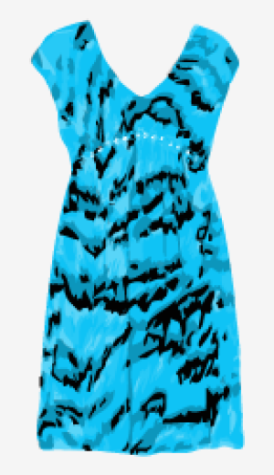 Aqua Diane Von Furstenberg A Line Dress