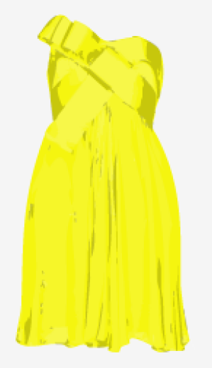 Yellow Notte By Marchesa A Line Dress