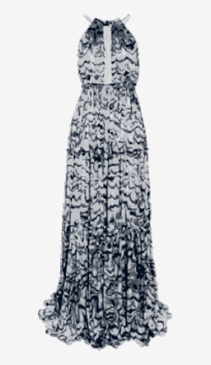 Charcoal-blue Derek Lam A Line Dress