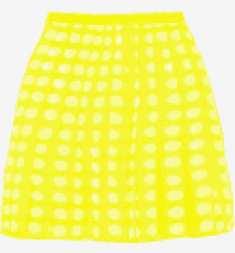 Yellow Jason Wu Flared Skirt