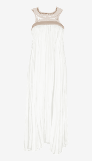 Soft-white A.L.C. Empire Dress