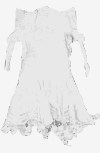 Soft-white Alexander Mcqueen A Line Dress