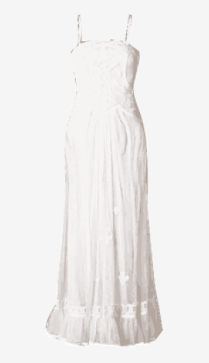 Soft-white Temperley London Maxi Dress