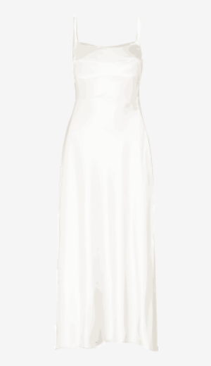Soft-white Narciso Rodriguez A Line Dress