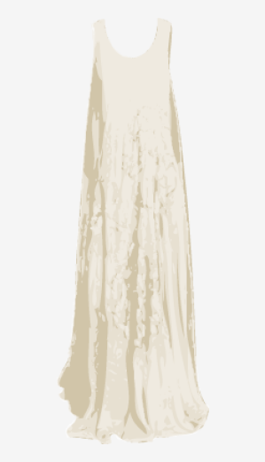 Soft-white Akira Maxi Dress